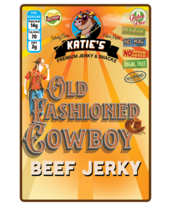 Old fashioned cowboy beef jerky